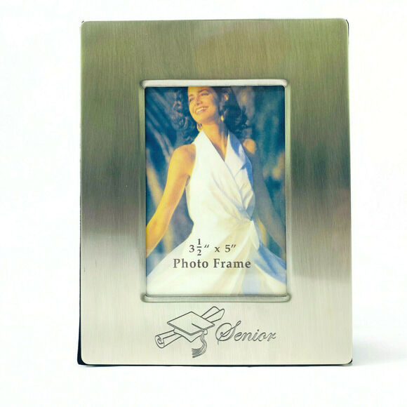 Graduation Senior Photo Album Engraved Silver Plated 3.5 x 5 by IMC - Picture 1 of 8